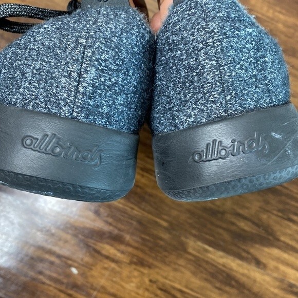 All Birds Wool Runner Mizzles Blue Gray With Black Soles 6 - Picture 4 of 10